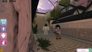 Gameplay screenshot of the desolate streets of the Meeting Area in KPDHRP (Image via Roblox)